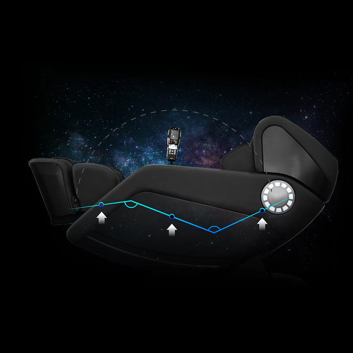 Osaki OS-Hiro LT Massage Chair in zero gravity recline with remote and body contouring track