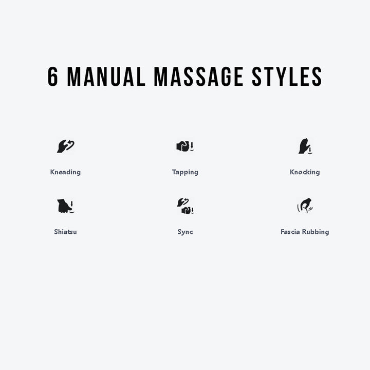 Osaki OP-4D Ultima Massage Chair 6 manual massage styles including kneading, shiatsu, and fascia rubbing