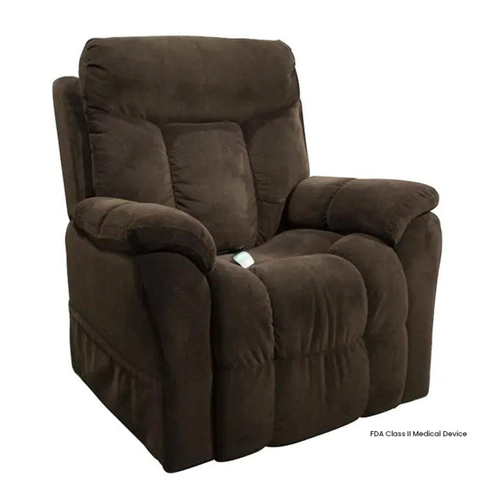 Mega Motion MM-5300 Domain Large 3 Position Lift Chair in Chocolate color front view