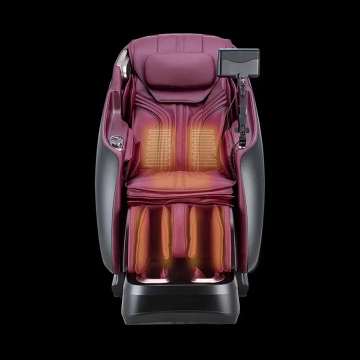 Ogawa Master Drive DUO 4D+3D (OG 8900) Massage Chair from showing full-body heat zones. 