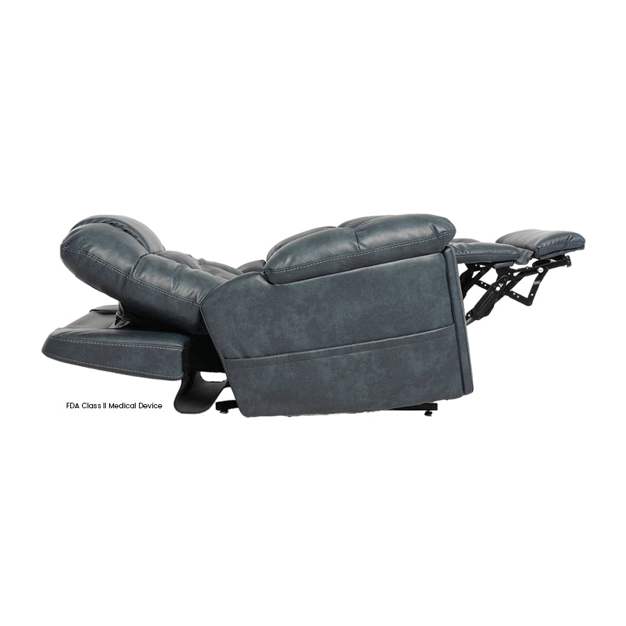 Mega Motion MM-8945 iNFI IMMERSE Lift Chair in slate fully reclined for infinite position support