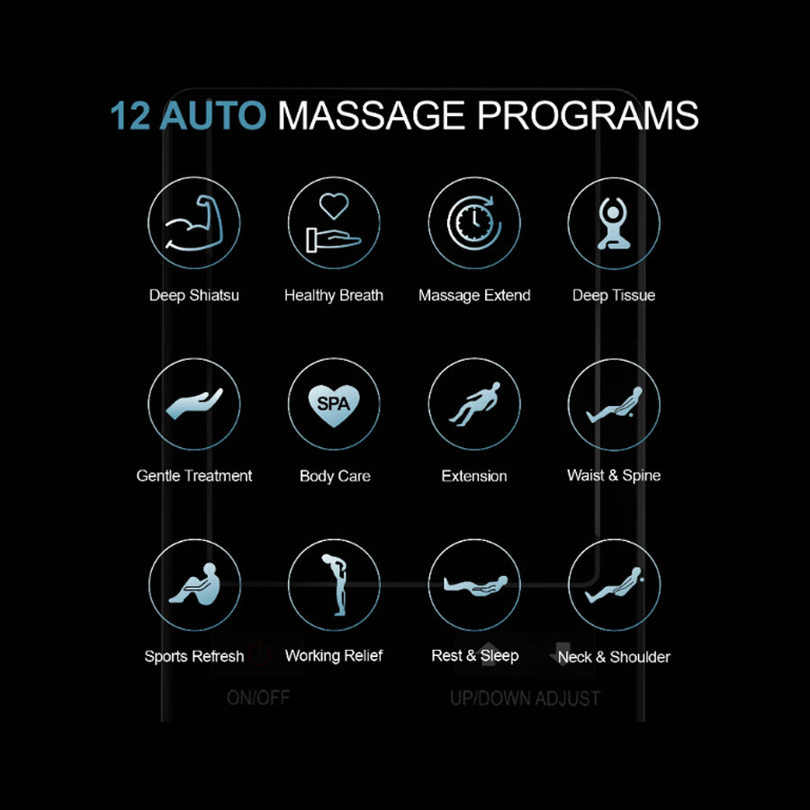 Osaki OS-Pro 4D Encore Massage Chair with 12 automatic massage programs from Wish Rock Relaxation