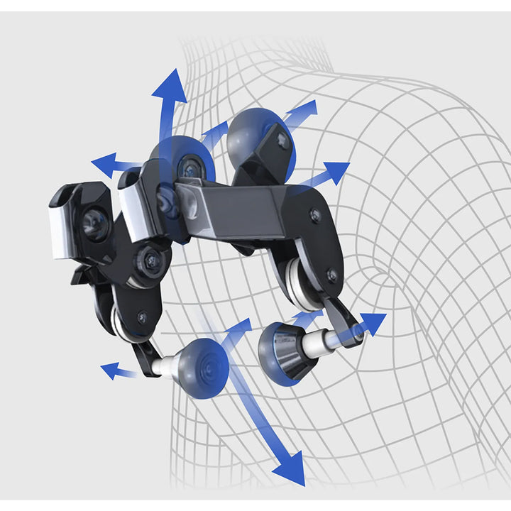 Titan 4D Advent Massage Chair massage mechanism showing multi-directional roller movement