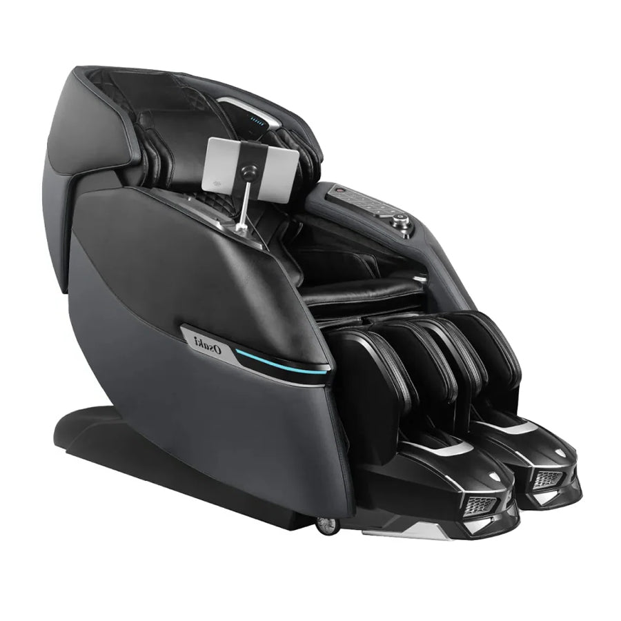 Osaki Trion Flex Duo 4D+3D Massage Chair in black color from Wish Rock Relaxation