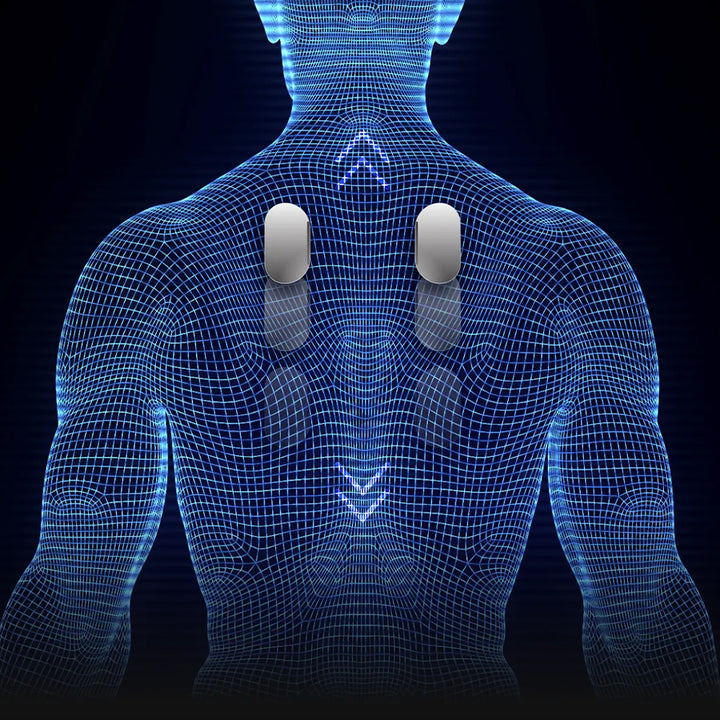 Titan 4D Advent Massage Chair demonstrating intelligent body scan sensor mapping