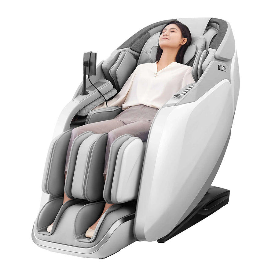 Fujiiryoki Cyber Relax Pro 4D Dual Massage Chair - White