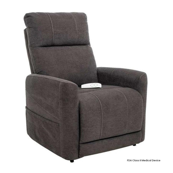 Mega Motion MM-3615 Trio Invigorate 3 Position Lift Chair in Grey color upright sitting position