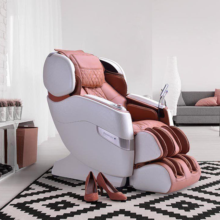 JPMedics Kumo Massage Chair in Pearl/Cappuccino color in a fancy room from Wish Rock Relaxation