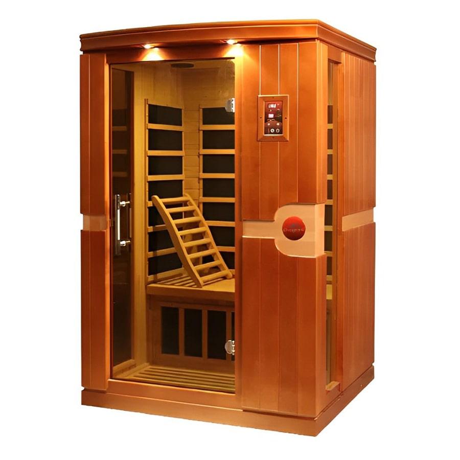 Venice 2 Person Low EMF FAR Infrared Sauna - Canadian Hemlock - Wish Rock Relaxation