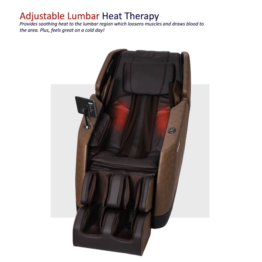 Osaki Ziva Massage Chair heat therapy to the lumbar region