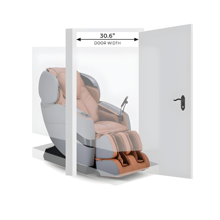 Ogawa Master Drive LE (OG 8100) fits through standard 30.6-inch door width for easy delivery