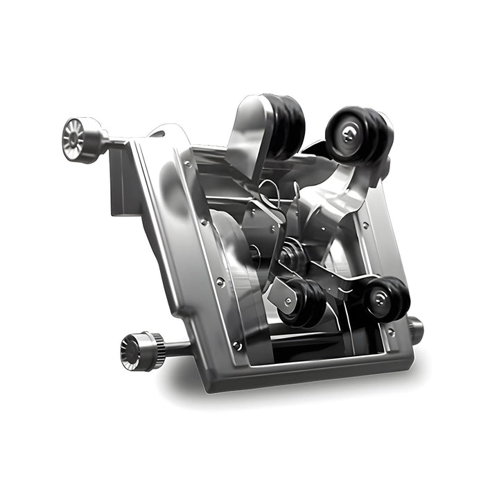 Ogawa Master Drive LE (OG 8100) showing advanced 4D vario motion massage roller mechanism with dual-track system from Wish Rock Relaxation