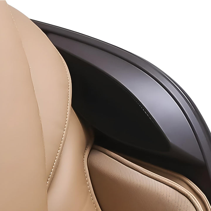 Ogawa Master Drive AI 2.0 4D Massage Chair (OG 8801) close-up of right shoulder area with built-in Bluetooth speaker