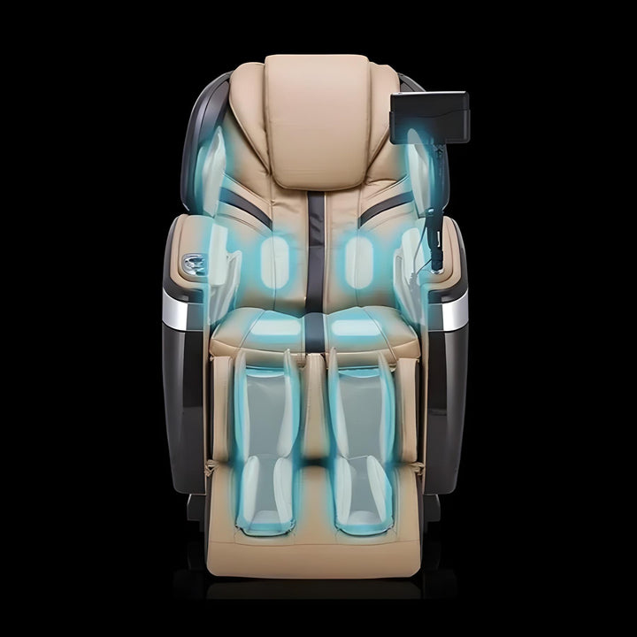 Ogawa Master Drive AI 2.0 4D Massage Chair (OG 8801) showing full-body air massage zones.