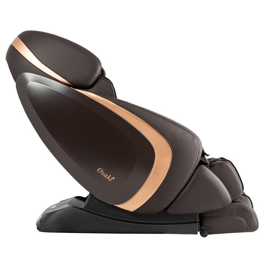 Osaki OS-Pro Admiral II Massage Chair in Brown Color side profile view